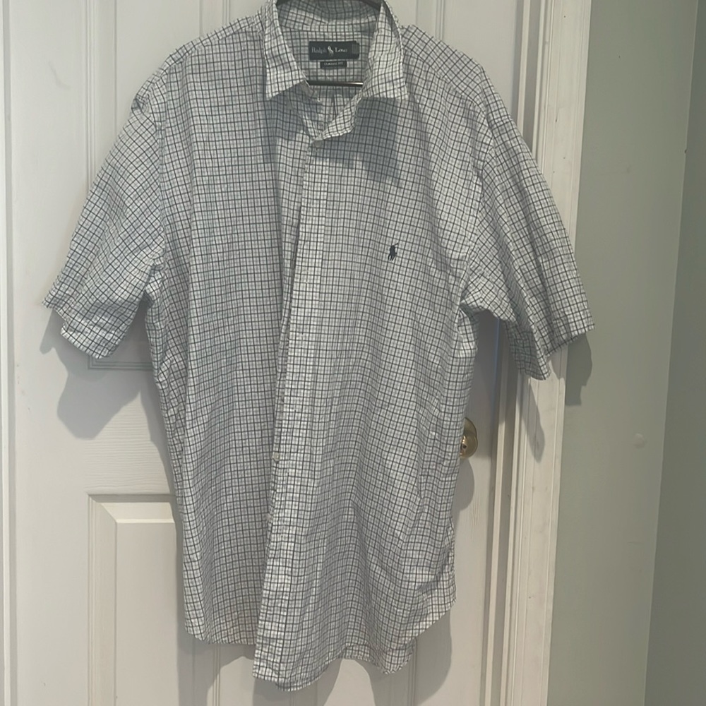 Ralph Lauren plaid button up classic fit
